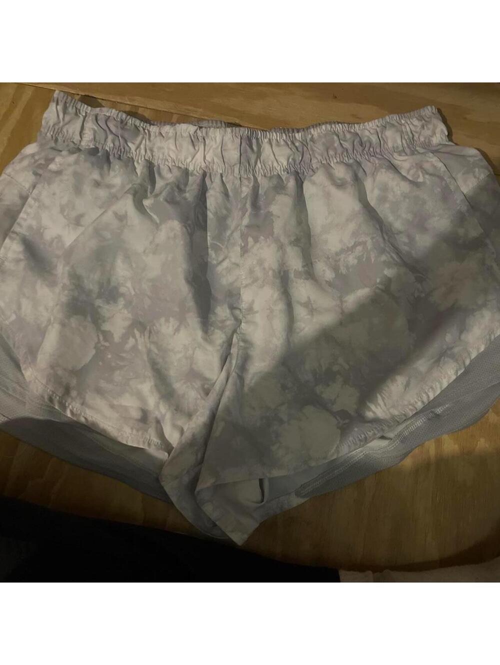 Women's Grey and Blue Shorts